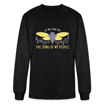 Let Me Sing You The Song Of My People Cicada Artsy - Men's Long Sleeve T-Shirt - black - Front