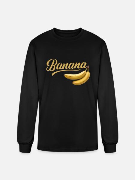 Banana - Men's Long Sleeve T-Shirt - black
