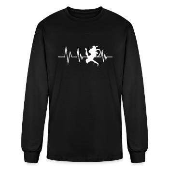 WCMX Wheelchair Skater Heartline - Men's Long Sleeve T-Shirt - black - Front