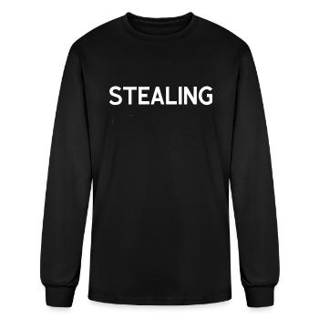 Stealing Hearts and Blasting Farts - Men's Long Sleeve T-Shirt - black - Front