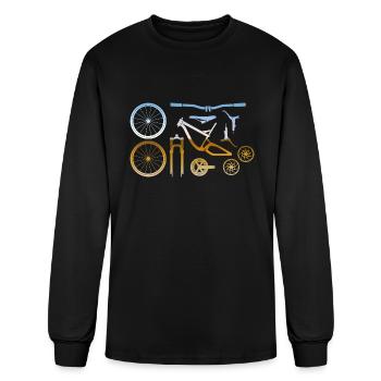 Bike Parts - Men's Long Sleeve T-Shirt - black - Front