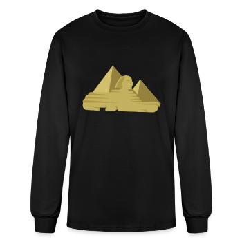 Giza Pyramids Sphinx - Men's Long Sleeve T-Shirt - black - Front