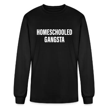 HOMESCHOOLED GANGSTA - Men's Long Sleeve T-Shirt - black - Front