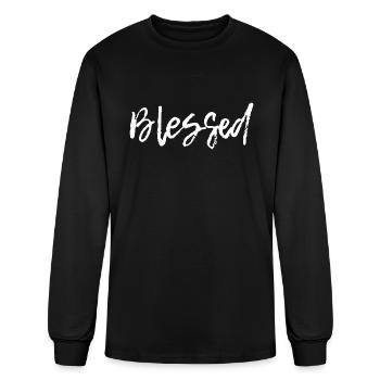 Blessed - Men's Long Sleeve T-Shirt - black - Front