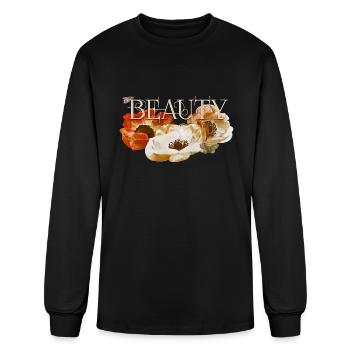 beauty - Men's Long Sleeve T-Shirt - black - Front