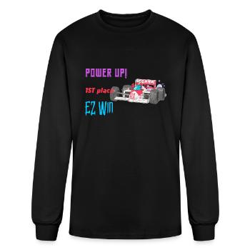 EZ Win 1ST place in the race - Men's Long Sleeve T-Shirt - black - Front