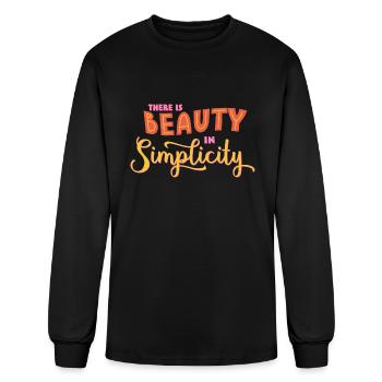 There Is Beauty In Simplicity - Men's Long Sleeve T-Shirt - black - Front