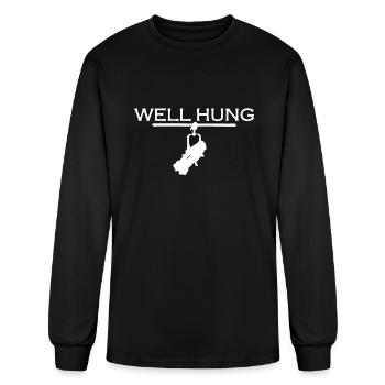 Well Hung - Men's Long Sleeve T-Shirt - black - Front