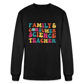 Family and Consumer Science Teacher Back To School - Men's Long Sleeve T-Shirt - black - Front