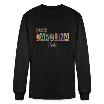 North Carolina - Men's Long Sleeve T-Shirt - black - Front
