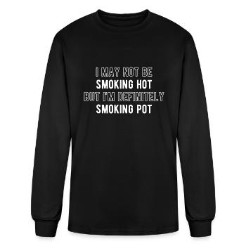 Smoking Pot - Men's Long Sleeve T-Shirt - black - Front