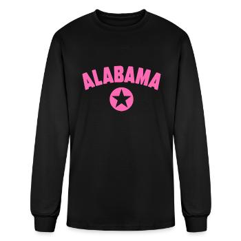 State Of Alabama - Men's Long Sleeve T-Shirt - black - Front