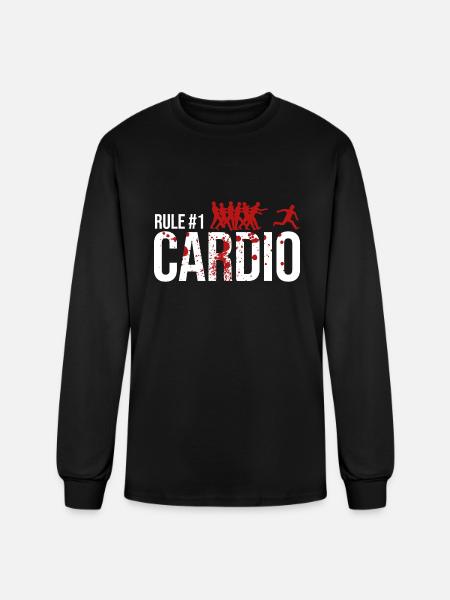Rule 1 Cardio - Men's Long Sleeve T-Shirt - black