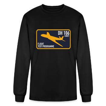 de Havilland Comet Patch boy - Men's Long Sleeve T-Shirt - black - Front