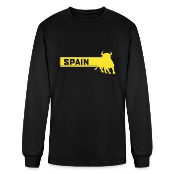 Spanish Bull - Men's Long Sleeve T-Shirt - black - Front