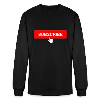 SUBSCRIBE - Men's Long Sleeve T-Shirt - black - Front