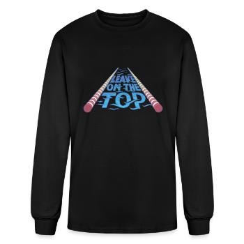Leave On The Top - Men's Long Sleeve T-Shirt - black - Front