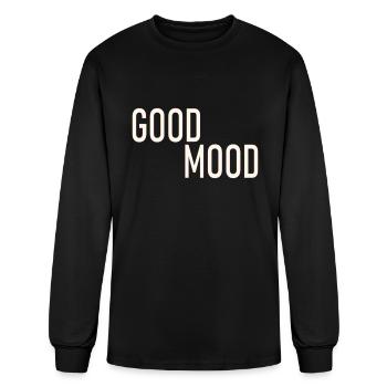 GOOD MOOD - Men's Long Sleeve T-Shirt - black - Front
