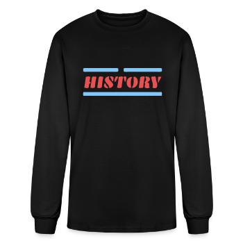 Be part of history - Men's Long Sleeve T-Shirt - black - Front