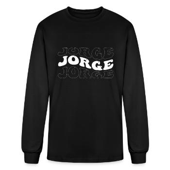 Funny Jorge Groovy 4 Men Women Cool Jorge Tie Dye - Men's Long Sleeve T-Shirt - black - Front