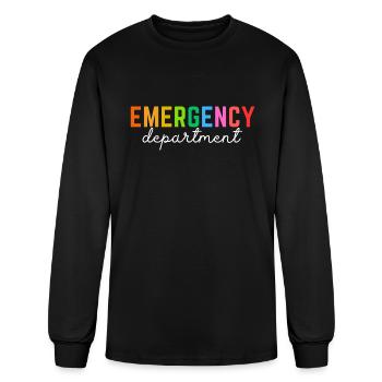 Emergency department - Men's Long Sleeve T-Shirt - black - Front