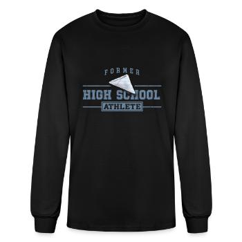 Former High School Athlete - Men's Long Sleeve T-Shirt - black - Front