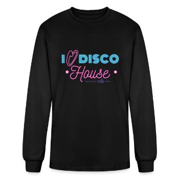 I Love Disco House - Men's Long Sleeve T-Shirt - black - Front