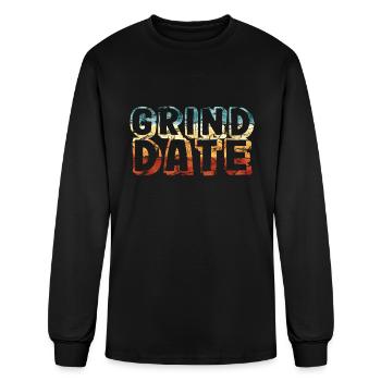 Grind Date - Men's Long Sleeve T-Shirt - black - Front