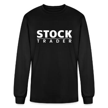 Stock Trader - Men's Long Sleeve T-Shirt - black - Front