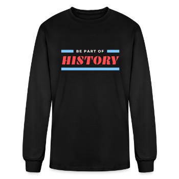 Be A Part Of History - Men's Long Sleeve T-Shirt - black - Front