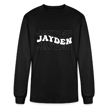 Funny Jayden Groovy 4 Men Women Cool Jayden Tie - Men's Long Sleeve T-Shirt - black - Front