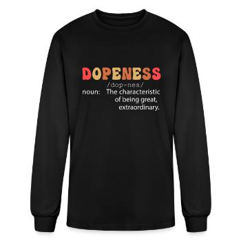 Dopeness Definition - Men's Long Sleeve T-Shirt - black - Front