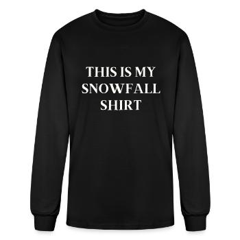 Snowfall Outfit for Festive Sarcastic People - Men's Long Sleeve T-Shirt - black - Front