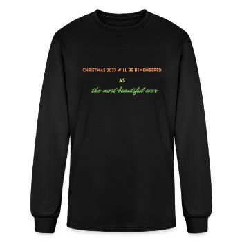 Christmas 2023 will be remembered as the most beau - Men's Long Sleeve T-Shirt - black - Front