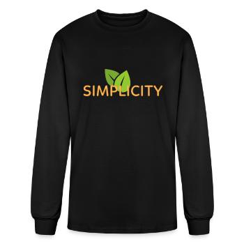 Simplicity in Nature - Men's Long Sleeve T-Shirt - black - Front