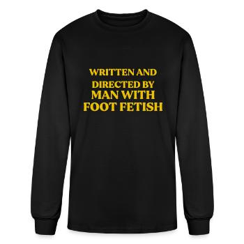 Written and Directed By Man With Foot Fetish - Men's Long Sleeve T-Shirt - black - Front