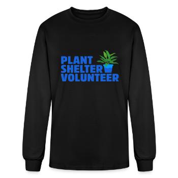Plant Shelter Volunteer - Men's Long Sleeve T-Shirt - black - Front