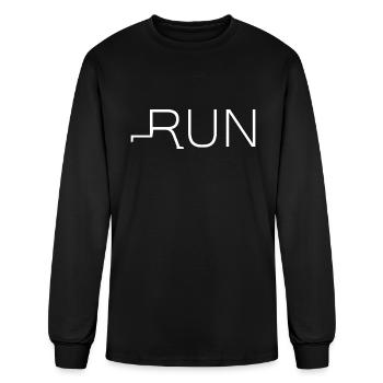 marathon - Men's Long Sleeve T-Shirt - black - Front