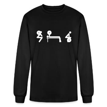 Squat Bench Deadlift - Men's Long Sleeve T-Shirt - black - Front