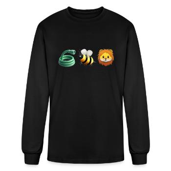 Funny Life Hose Lion - Men's Long Sleeve T-Shirt - black - Front