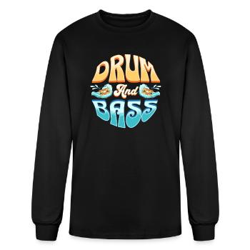 DRUM AND BASS - Earth Elements - Men's Long Sleeve T-Shirt - black - Front
