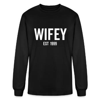 Wifey Est 1999 - Men's Long Sleeve T-Shirt - black - Front