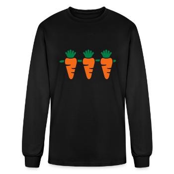 Carrots - Men's Long Sleeve T-Shirt - black - Front