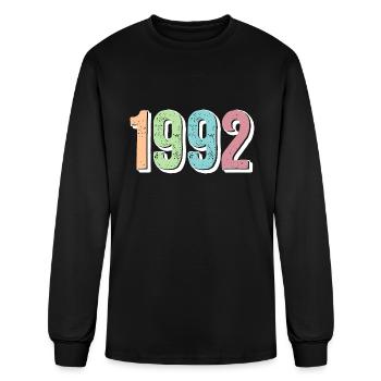 1992 Birth Year - Men's Long Sleeve T-Shirt - black - Front