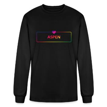 Aspen Rocky Mountains Colorado - Men's Long Sleeve T-Shirt - black - Front