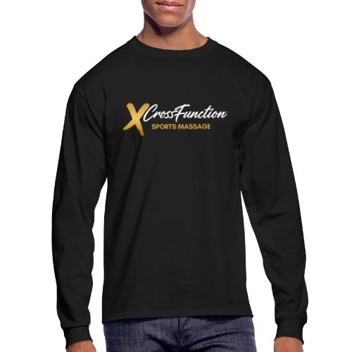 White XF SPORTS MASSAGE LOGO (front only) - Men's Long Sleeve T-Shirt