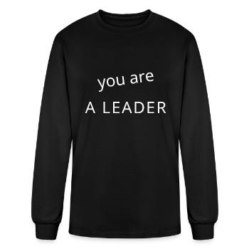 you are a leader - Men's Long Sleeve T-Shirt - black - Front