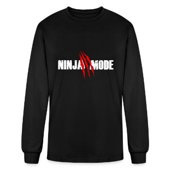 Ninja Warrior - Ninja Mode - Men's Long Sleeve T-Shirt - black - Front