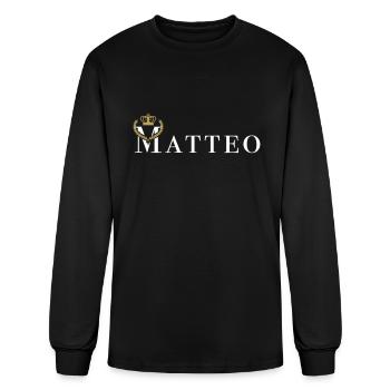 King Matteo königlich | Vectorgraphic - Men's Long Sleeve T-Shirt - black - Front