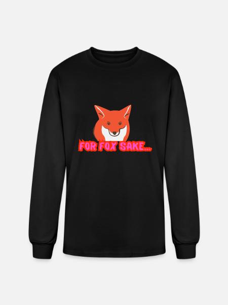 For Fox Sake - Men's Long Sleeve T-Shirt - black